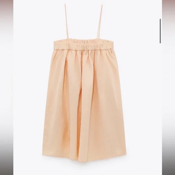 Zara Linen Blend Mini Dress - Picture 2 of 4